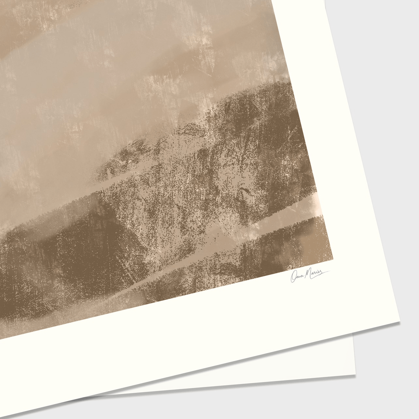 Calm Dust — Sandy Abstract Landscape