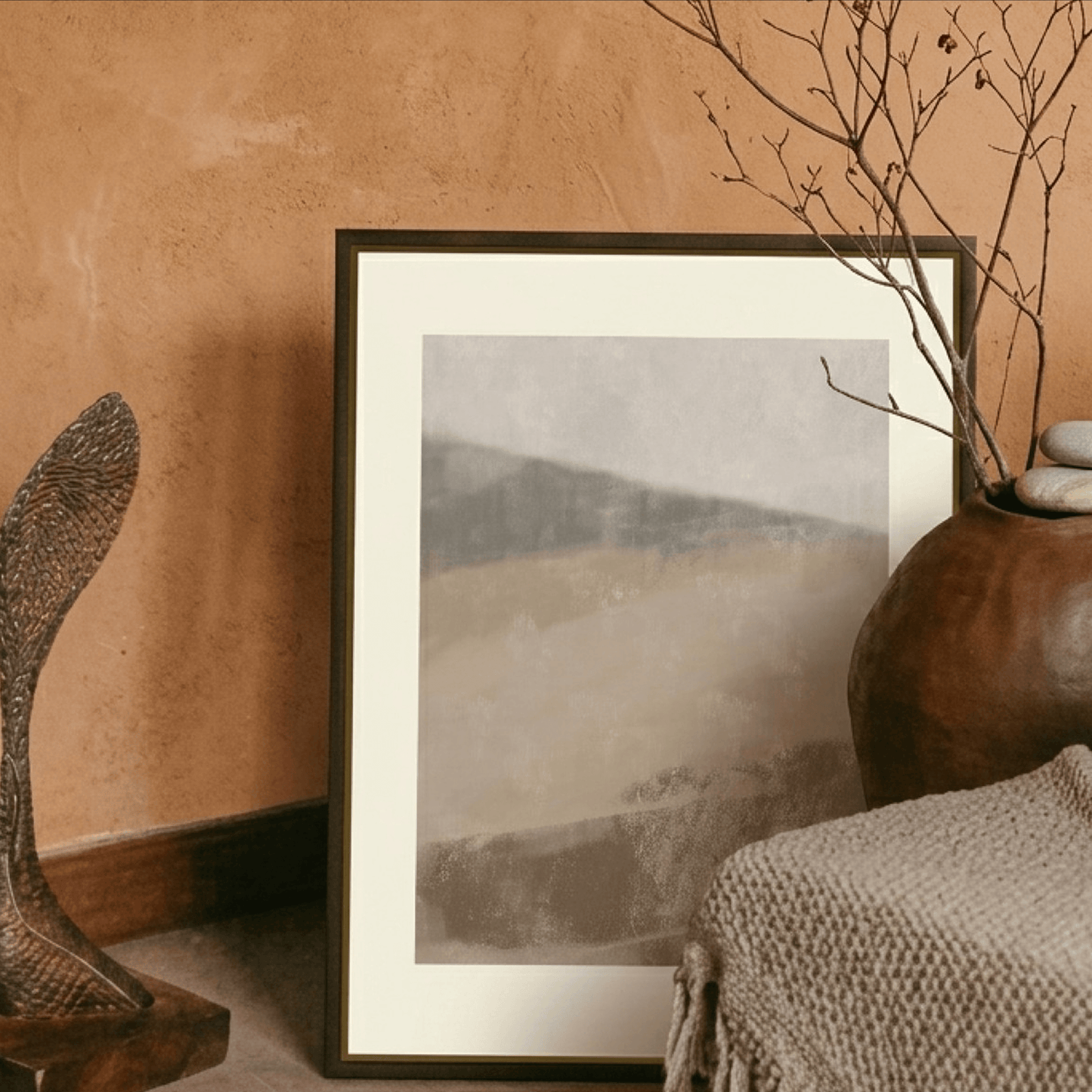 Calm Dust — Sandy Abstract Landscape